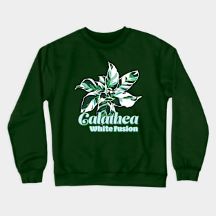 Calathea White Fusion Crewneck Sweatshirt